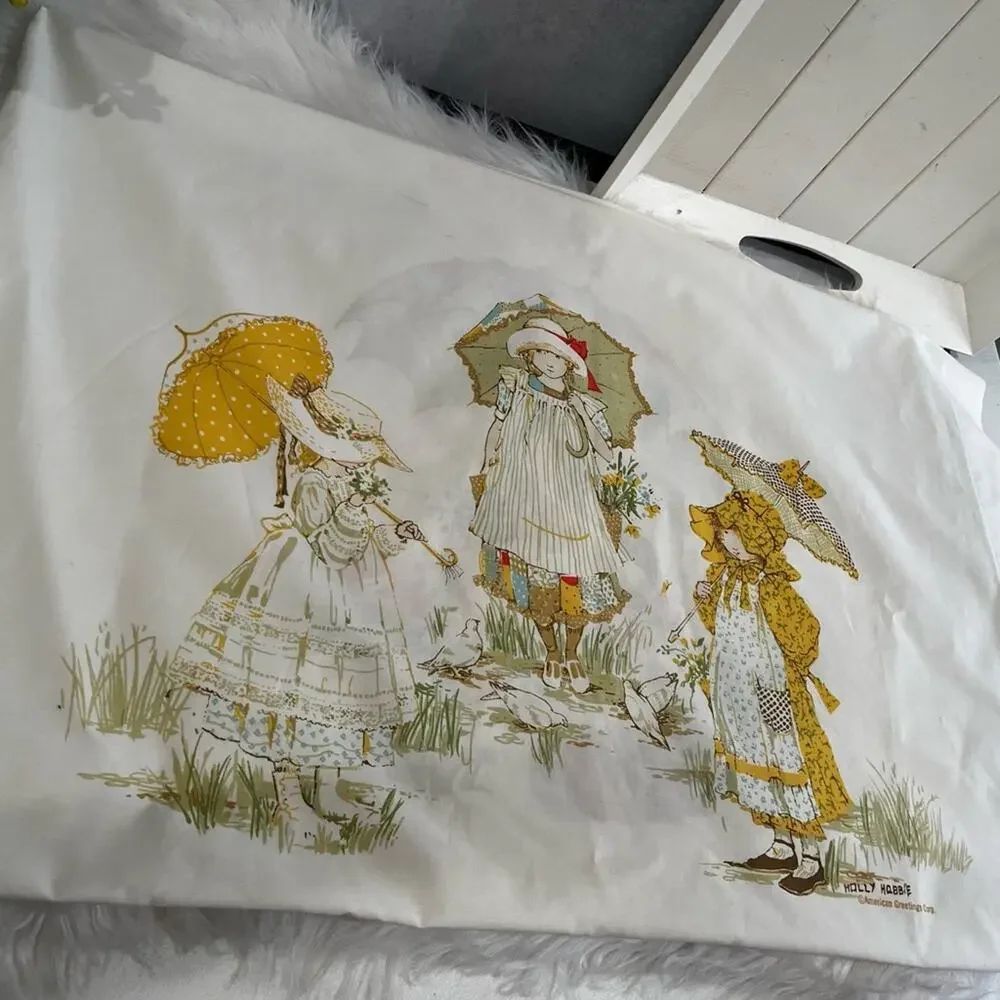 NEW Springmaid Holly Hobby Vintage 70s Double Sided Standard Pillowcase MINT - Picture 6 of 16